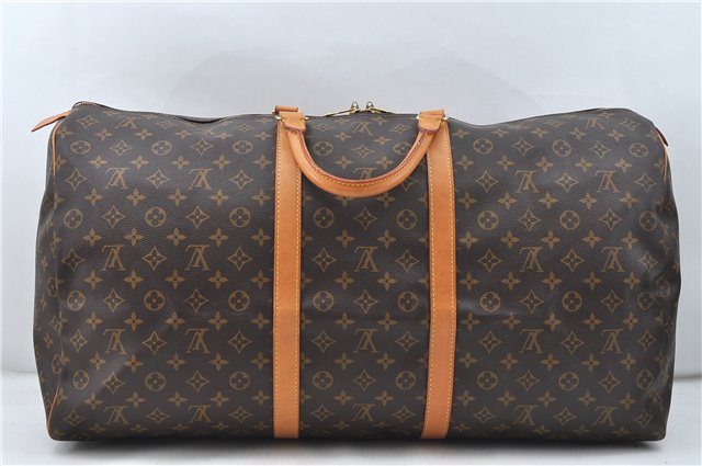 Authentic Louis Vuitton Monogram Keepall 60 Travel Boston Bag M41422 LV 4787D