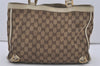 Authentic GUCCI Abbey Shoulder Hand Bag GG Canvas Leather 170004 Brown 4787I