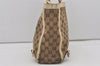 Authentic GUCCI Abbey Shoulder Hand Bag GG Canvas Leather 170004 Brown 4787I