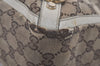 Authentic GUCCI Abbey Shoulder Hand Bag GG Canvas Leather 170004 Brown 4787I