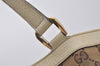 Authentic GUCCI Abbey Shoulder Hand Bag GG Canvas Leather 170004 Brown 4787I