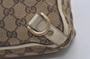 Authentic GUCCI Abbey Shoulder Hand Bag GG Canvas Leather 170004 Brown 4787I