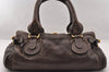 Authentic Chloe Paddington Vintage Leather Shoulder Hand Bag Purse Brown 4788I