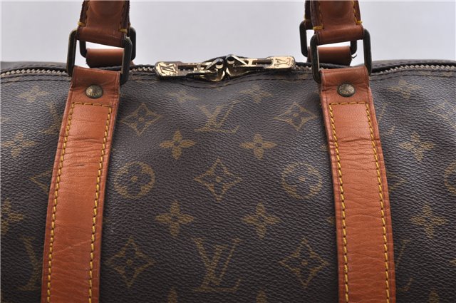 Authentic LOUIS VUITTON Monogram Keepall 55 Boston Bag M41424 LV 4789C