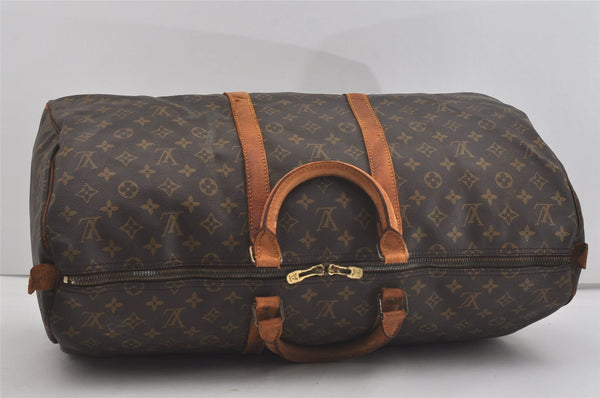 Authentic Louis Vuitton Monogram Keepall 55 Travel Boston Bag M41424 LV 4789I