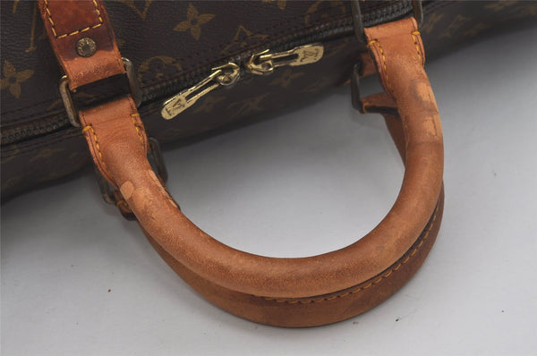 Authentic Louis Vuitton Monogram Keepall 55 Travel Boston Bag M41424 LV 4789I