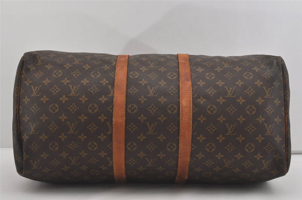Authentic Louis Vuitton Monogram Keepall 55 Travel Boston Bag M41424 LV 4789I