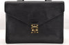 Authentic Louis Vuitton Epi Serviette Ambassadeur Briefcase M54412 Black 4790I