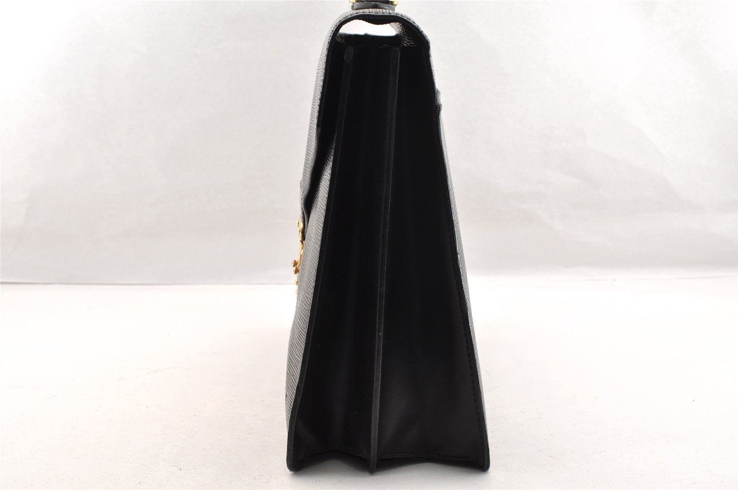 Authentic Louis Vuitton Epi Serviette Ambassadeur Briefcase M54412 Black 4790I