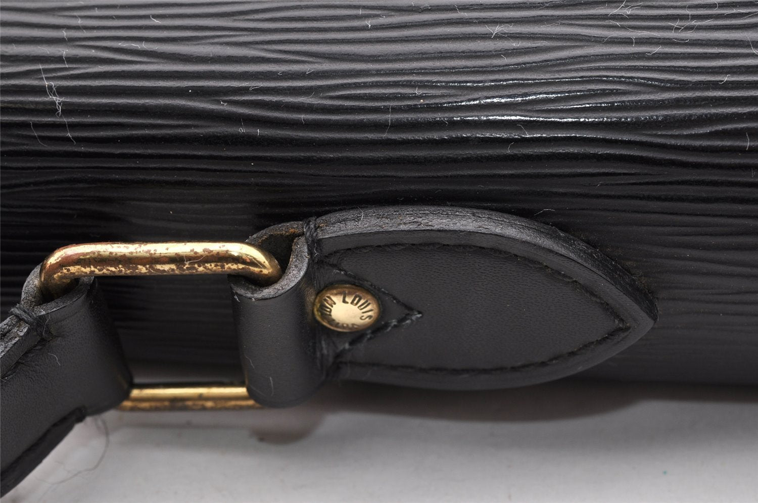 Authentic Louis Vuitton Epi Serviette Ambassadeur Briefcase M54412 Black 4790I