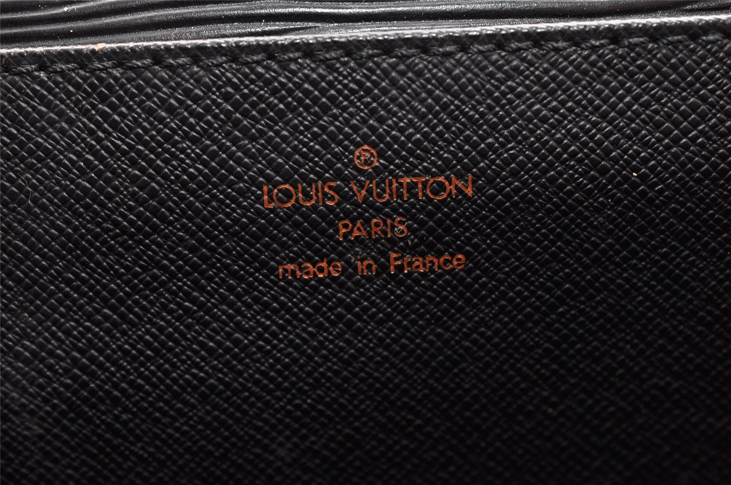 Authentic Louis Vuitton Epi Serviette Ambassadeur Briefcase M54412 Black 4790I