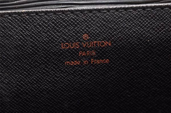 Authentic Louis Vuitton Epi Serviette Ambassadeur Briefcase M54412 Black 4790I