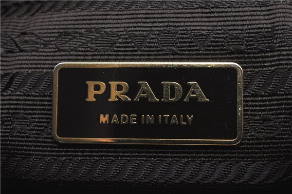 Authentic PRADA Nylon Leather Shoulder Hand Bag Purse Green Brown 4791D