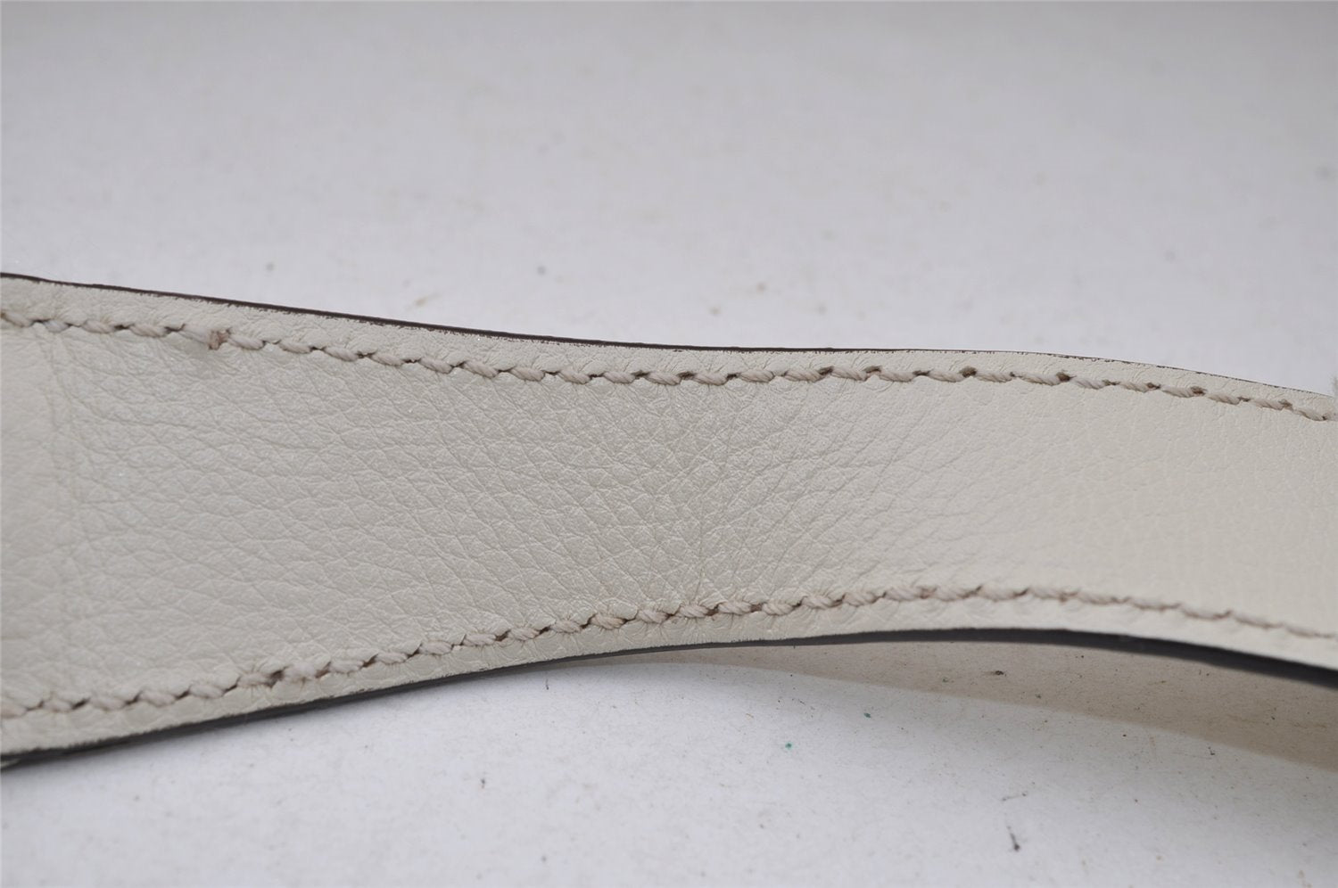 Authentic GUCCI Vintage SOHO Tassel Shoulder Tote Bag Leather 282304 White 4791I