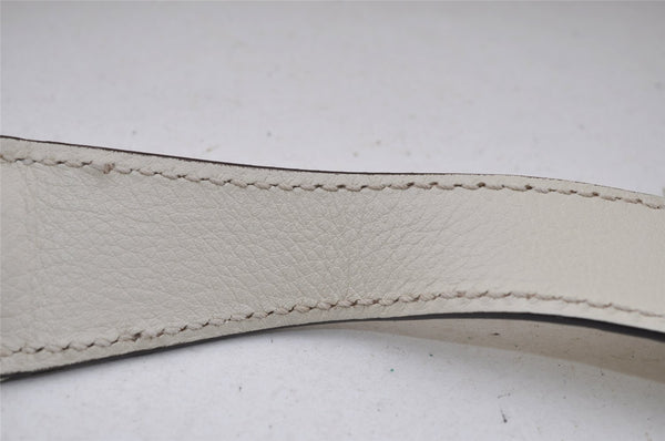 Authentic GUCCI Vintage SOHO Tassel Shoulder Tote Bag Leather 282304 White 4791I