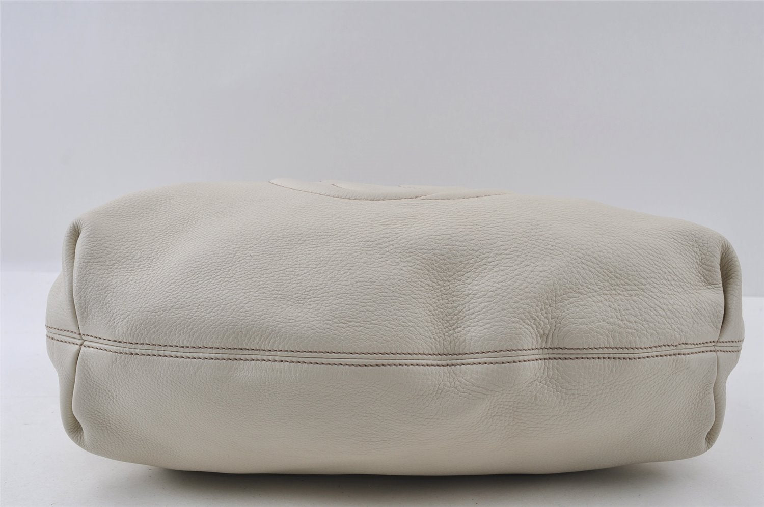 Authentic GUCCI Vintage SOHO Tassel Shoulder Tote Bag Leather 282304 White 4791I