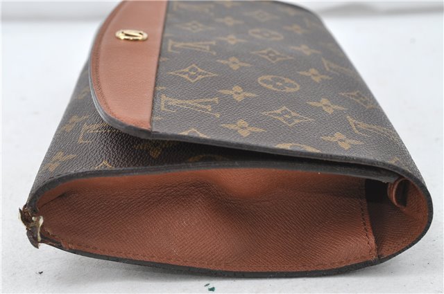 Auth Louis Vuitton Monogram Bordeaux 2Way Shoulder Clutch Bag M51798 LV 4792D