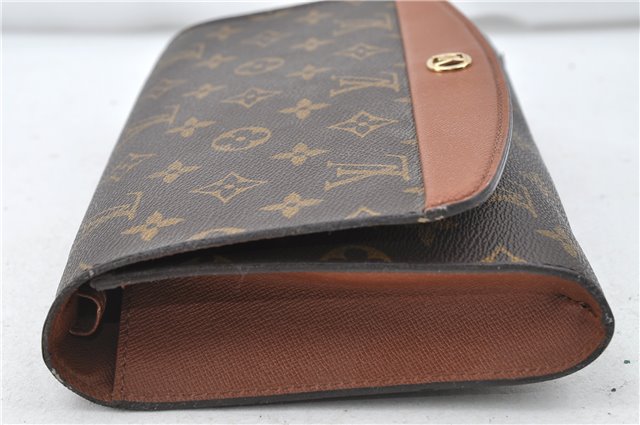 Auth Louis Vuitton Monogram Bordeaux 2Way Shoulder Clutch Bag M51798 LV 4792D