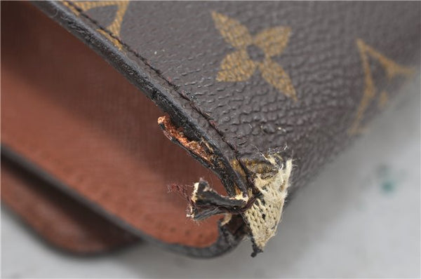 Auth Louis Vuitton Monogram Bordeaux 2Way Shoulder Clutch Bag M51798 LV 4792D