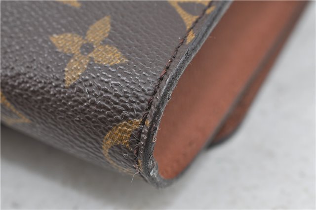 Auth Louis Vuitton Monogram Bordeaux 2Way Shoulder Clutch Bag M51798 LV 4792D