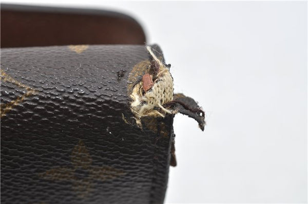 Auth Louis Vuitton Monogram Bordeaux 2Way Shoulder Clutch Bag M51798 LV 4792D