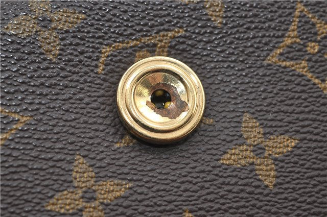 Auth Louis Vuitton Monogram Bordeaux 2Way Shoulder Clutch Bag M51798 LV 4792D