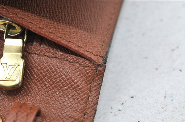 Auth Louis Vuitton Monogram Bordeaux 2Way Shoulder Clutch Bag M51798 LV 4792D