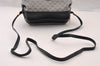 Authentic GUCCI Micro GG PVC Leather Shoulder Cross Body Bag Navy Blue 4792I