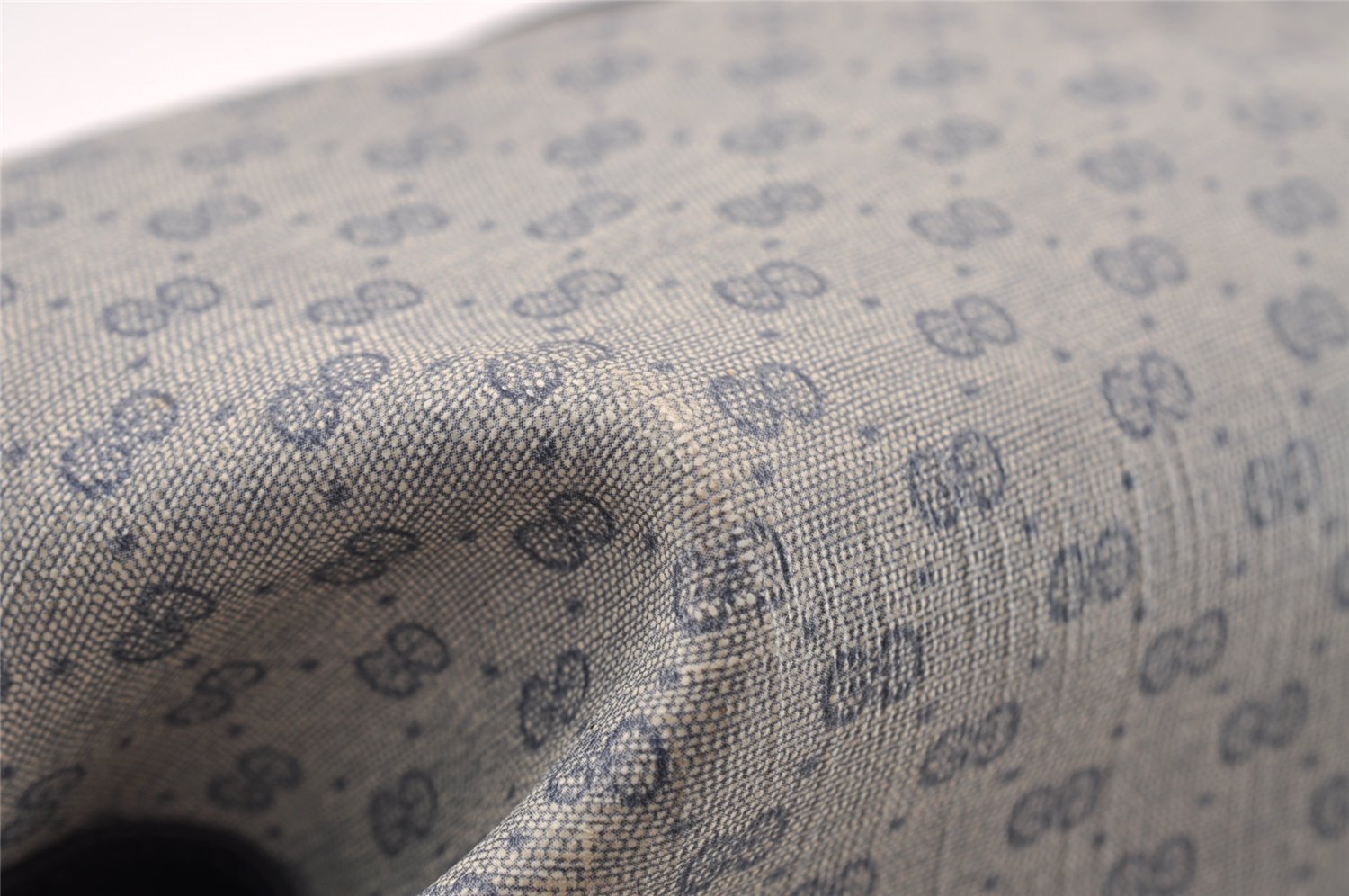 Authentic GUCCI Micro GG PVC Leather Shoulder Cross Body Bag Navy Blue 4792I