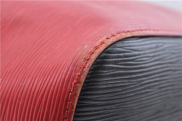 Auth LOUIS VUITTON Epi Petit Noe Bi-color Black x Red M44172 Shoulder Bag 4793C