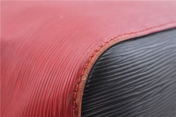 Auth LOUIS VUITTON Epi Petit Noe Bi-color Black x Red M44172 Shoulder Bag 4793C