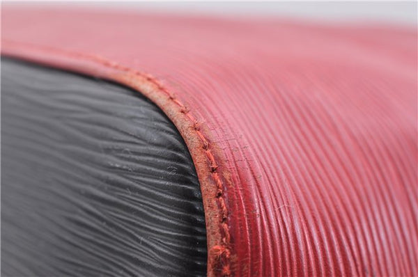 Auth LOUIS VUITTON Epi Petit Noe Bi-color Black x Red M44172 Shoulder Bag 4793C