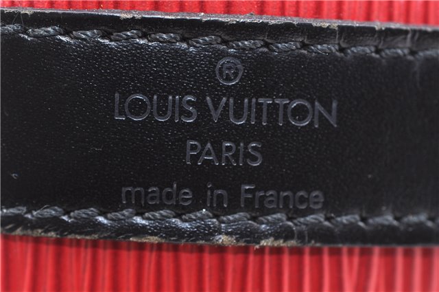 Auth LOUIS VUITTON Epi Petit Noe Bi-color Black x Red M44172 Shoulder Bag 4793C