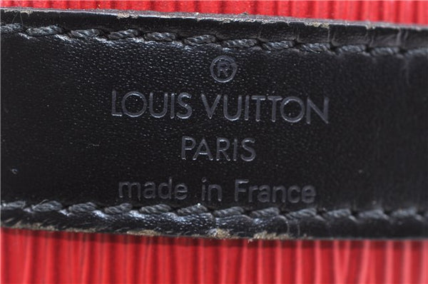 Auth LOUIS VUITTON Epi Petit Noe Bi-color Black x Red M44172 Shoulder Bag 4793C