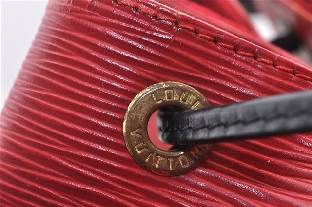Auth LOUIS VUITTON Epi Petit Noe Bi-color Black x Red M44172 Shoulder Bag 4793C