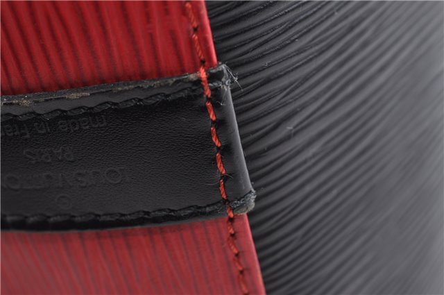 Auth LOUIS VUITTON Epi Petit Noe Bi-color Black x Red M44172 Shoulder Bag 4793C