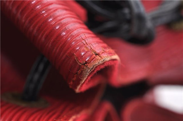 Auth LOUIS VUITTON Epi Petit Noe Bi-color Black x Red M44172 Shoulder Bag 4793C