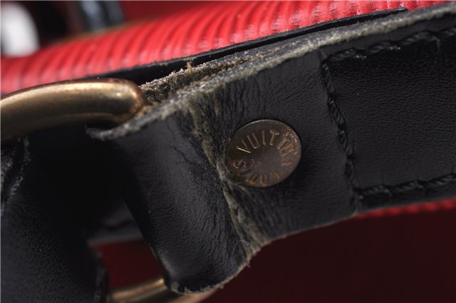 Auth LOUIS VUITTON Epi Petit Noe Bi-color Black x Red M44172 Shoulder Bag 4793C
