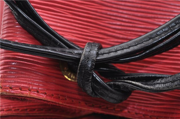 Auth LOUIS VUITTON Epi Petit Noe Bi-color Black x Red M44172 Shoulder Bag 4793C