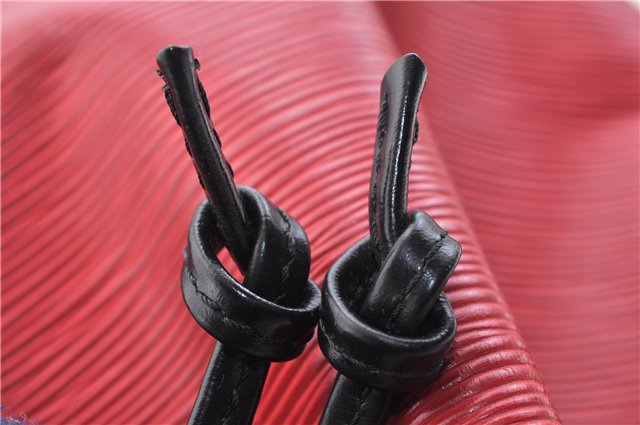 Auth LOUIS VUITTON Epi Petit Noe Bi-color Black x Red M44172 Shoulder Bag 4793C