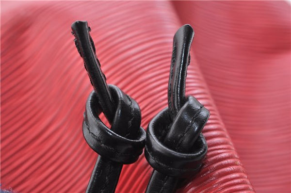 Auth LOUIS VUITTON Epi Petit Noe Bi-color Black x Red M44172 Shoulder Bag 4793C