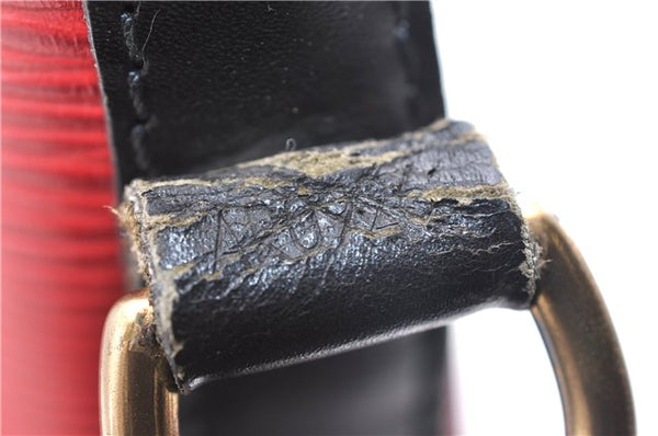 Auth LOUIS VUITTON Epi Petit Noe Bi-color Black x Red M44172 Shoulder Bag 4793C