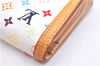 Auth Louis Vuitton Monogram Multicolor Portefeuile Viennois Wallet White 4793E