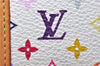 Auth Louis Vuitton Monogram Multicolor Portefeuile Viennois Wallet White 4793E