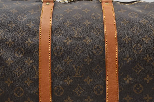 Authentic Louis Vuitton Monogram Keepall 55 Travel Boston Bag M41424 LV 4794E