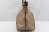 Authentic GUCCI Heart Crest GG Crystal PVC Leather Tote Bag 207291 Brown 4794I