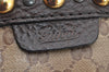 Authentic GUCCI Heart Crest GG Crystal PVC Leather Tote Bag 207291 Brown 4794I