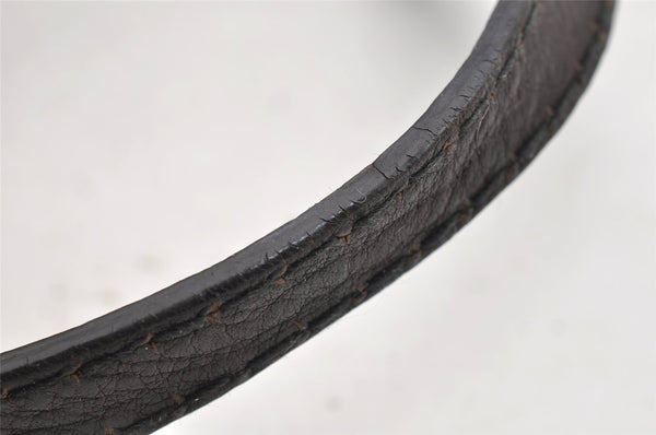 Authentic GUCCI Heart Crest GG Crystal PVC Leather Tote Bag 207291 Brown 4794I