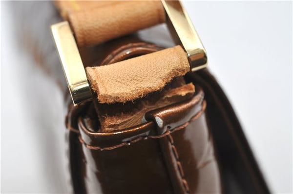 Auth Louis Vuitton Vernis Thompson Street Shoulder Bag M91124 Brown Junk 4795D