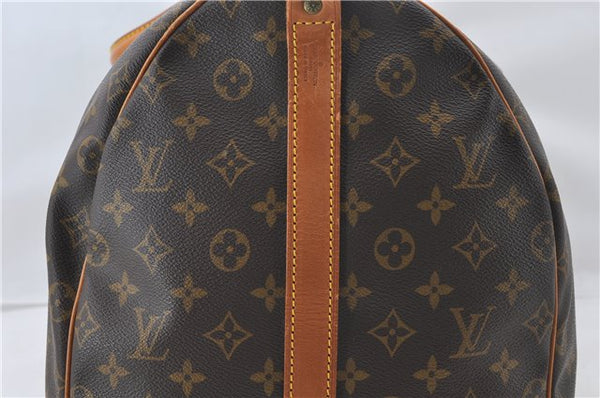 Auth Louis Vuitton Monogram Keepall Bandouliere 55 Boston Bag M41414 LV 4795E